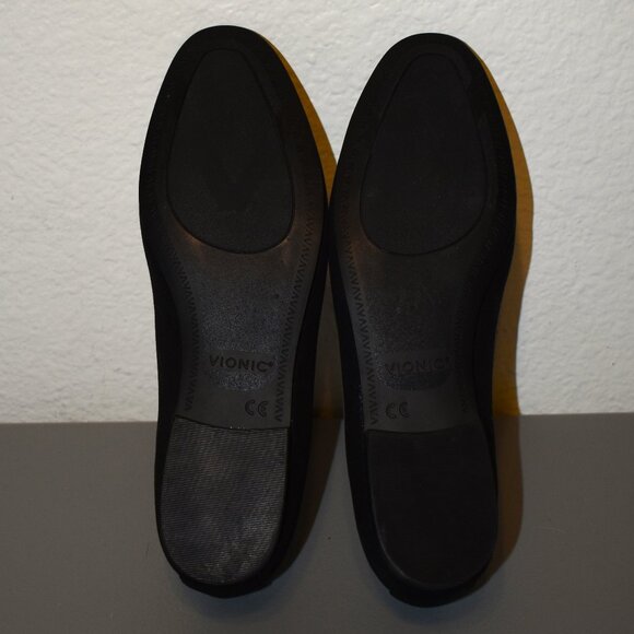 Vionic Women's Willa II Black Shimmery Flat Shoe Sz 7.5 - Picture 4 of 10